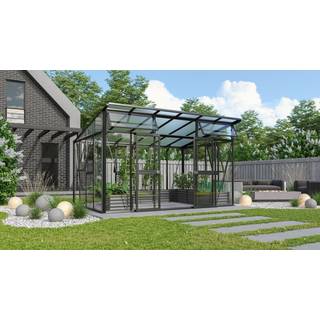 Vitavia Aphrodite 11500 Sort Drivhus 3mm Hærdet Glas /10mm Polytag