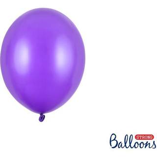 Lilla balloner, 100 stk metallic 5"