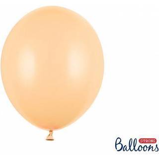 100 stk. Latexballoner pastel fersken 12" - Luksus kvalitet til festdekoration