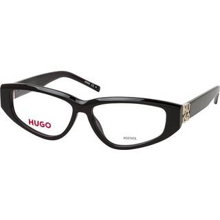 Briller med styrke i sort acetat med 3D-monogram