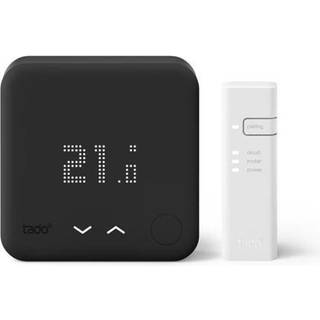 tado Starter Kit Wired Smart Thermostat V3+ (Black Edition)