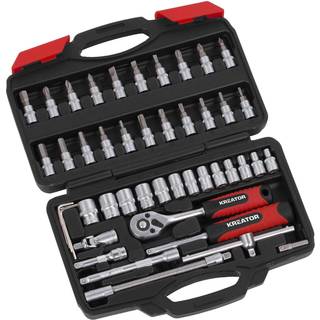 Topnøglesæt 1/4" 46 dele 4-14 mm