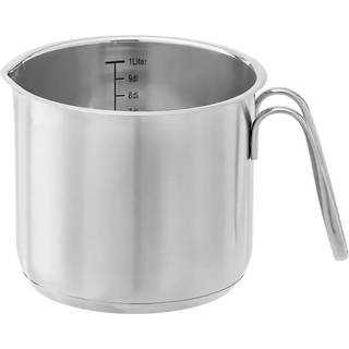 GastroMax Målekande Kasserolle Stål - 1 Liter.