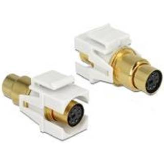 DELOCK Keystone Mini-DIN 6Pin Buchse -> Buchse vergoldet