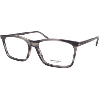 SAINT LAURENT Unisex SL 296 011 Optiske stel Acetat Grå Firkantet