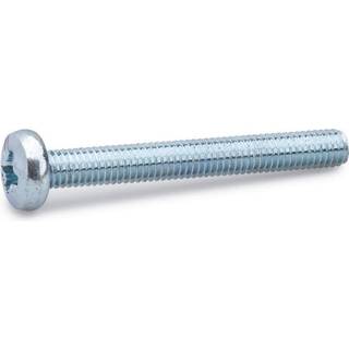 FAST maskinskrue med rundt hoved, elforzinket, 3,0 x 12 mm - 200 stk.