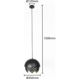Lucande Aparas hængelampe bladlook, 1 lyskilde, 35 cm