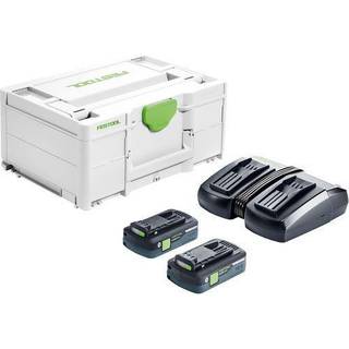 Tilbehørssæt Festool SYS 18V 2x4,0/TCL 6 DUO; 18 V; 2x4,0 Ah batt.