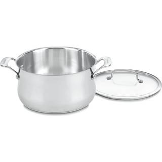 Cuisinart Contour rustfrit 6-kvart gryde med glasdæksel