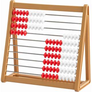 Edxeducation Abacus - In Home Learning Manipulative til tidlig matematik - 10 r?kke t?llingsramme - Undervis t?lling og subtraktion
