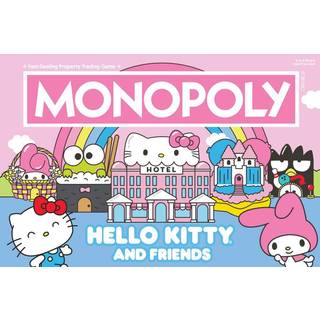 Monopoly: Hello Kitty og venner – Køb, sælg og byt placeringer med Hello Kitty, My Melody, Keroppi og venner
