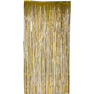 Guld dørgardin 92 x 240 cm.