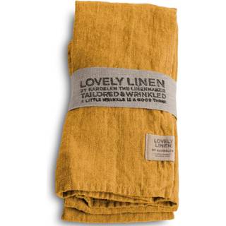 Lovely Linen Lovely Napkins 45x45 4-pack Serviet 45x45 Cm 4-pak - Servietter & Tilbehør Hør Honey - NL0152