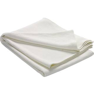 Etol Design Stripe sengetæppe stenvasket bomuld 260x260 Offwhite