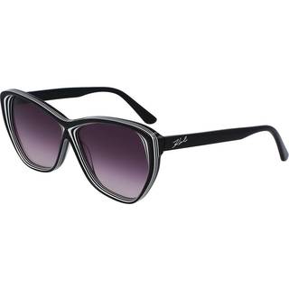Karl Lagerfeld KL6103S 006 58 Solbriller Kvinder Hvid - Black White - 58mm