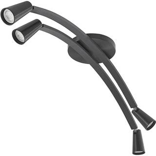 Lucande Velanoris loftlampe, 4 lyskilder sort