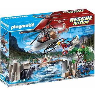 Playmobil Rescue Action Canyon redningshelikopter 70663