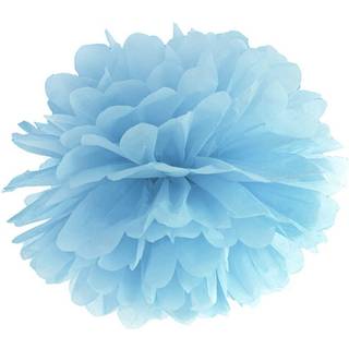 Pom pom støvet blå 35 cm
