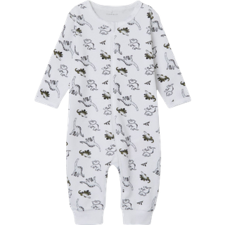 Name It Bright White Dinoprint Natdragt