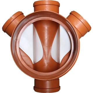 Pipelife PP rense-inspektionsbrønd 315-110mm T5, universal med fleksible indsatser og propper.