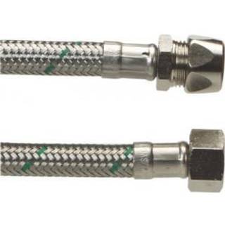 Neoperl Softpex tilslutningsslange 500 mm. 10 mm x 3/8 L. Rustfri flet. Koldt & varmt vand. NEOFLEXSPX DN8