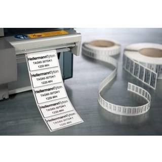 Hellermann Panel label 90x45mm, sølv