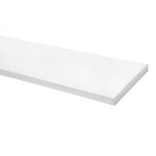 Wallmann hylde, hvid melamin, 1200 x 200 x 22