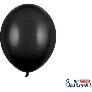 100 stk. Latex balloner sort 10" - Luksus kvalitet til fest og dekoration