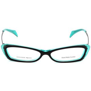 Alexander McQueen AMQ 4163 R2K 52 Briller Mænd Black - Black Turquoise Blue - 52mm