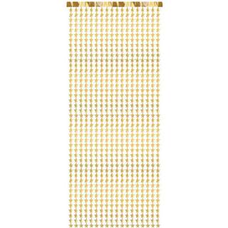 Festgardin Dørforhæng Guld Stjerner – Elegant 100x245 cm Indgang til Festlige Begivenheder