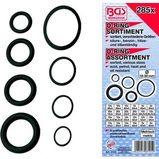 BGS O-ringssortiment 18-50mm. 285 dele (8105)
