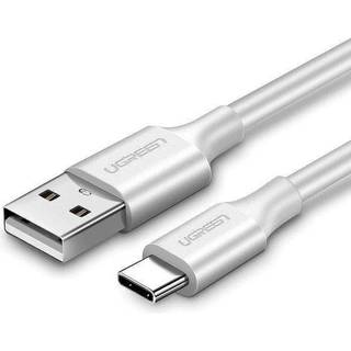Ugreen USB-A til USB-C kabel 2m hvid, hurtig opladning og data