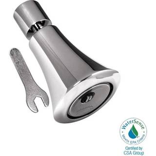 Niagara Conservation N2150-TP luksus spa 1-spray med 1,5 GPM 2,35-in. Wall Mount Justerbart fast brusehoved i Chrome 1-Pack | Badev?relsesbruserh