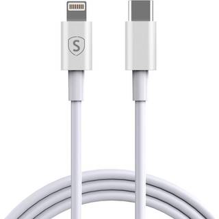 SiGN USB-C til Lightning kabel 20W, 0.25m - Hvid