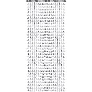 Festgardin Dørforhæng i Sølv med Juletræsdesign – Forvandl Din Indgang 100x245 cm