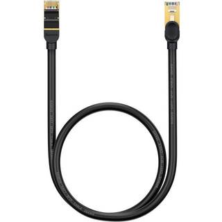 FORÅRSUDSALG - Baseus - Basis Ethernet RJ45-kabel, 10Gbps, 0.5m (sort)