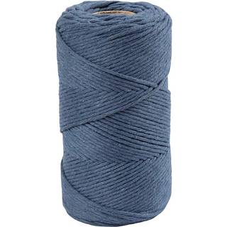 Bæredygtig Blå Macramé Snor 198m - 2mm Diameter