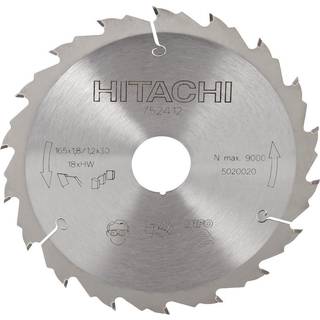 Rundsavsklinge til træ Hikoki 752412; 165x1,8x30/20 mm; Z18