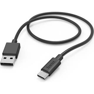 Ladekabel USB-A till USB-C Sort 1,0m