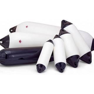 Fender Polyform F02, 66 cm, Ø20 cm, hvid med sort top