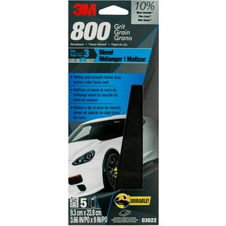 3M Wetordry Sandpapir 03022 800 Grit 3 2/3 i x 9 i 5 ark pr. Pakke