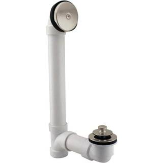Westbrass Pull & Drain Sch. 40 PVC-badaffald med en-hullers øverste albue rustfrit stål D49721-20