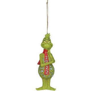 Enesco Jim Shore Grinch dateret 2022 h?ngende ornament 5 tommer