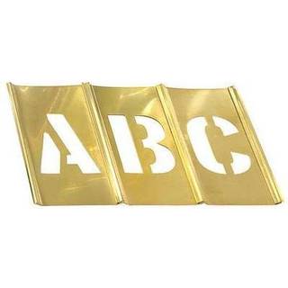 CH Hanson 10028 1 """" Messingsbreve sæt 33 pc