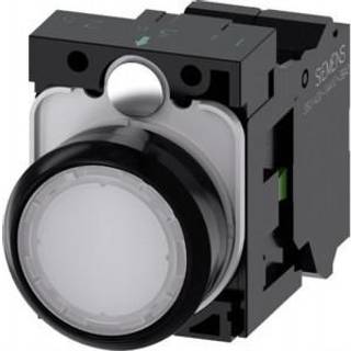 Siemens Lampetryk, 22mm, rund, plast, flad