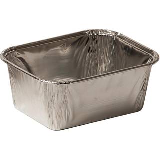 Aluminiumsform til leverpostej 250ml 114 x 89 x 42mm sølv