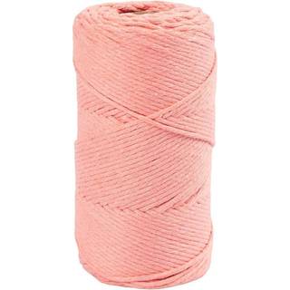 Rosa Macramé Snor 198m - 2mm, 330g til Kreative Projekter