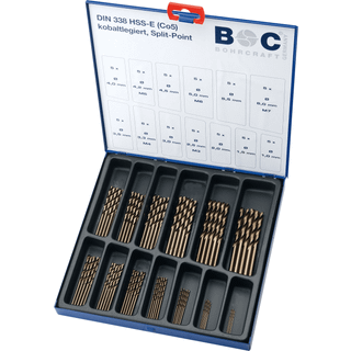 Bohrcraft spiralborsæt 1140 HSS E Co5 ME65 65stk