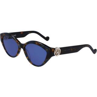 Liu Jo Kvinde LJ767SR 460 Solbriller Acetat Havana Blå Cat Eye Normal
