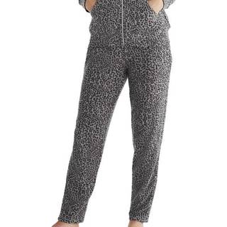 Damella Knitted Lounge Pants - Leopard - Large